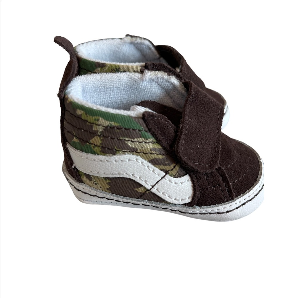 Vans Camo Brown Sk8-hi Baby Size 1 shoes